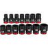 Milwaukee Tool 49-66-7007 14pc SHOCKWAVE™ Impact Duty™ 3/8" Drive Metric Standard 6 Point Socket Set - MPR Tools & Equipment