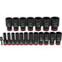 Milwaukee Tool 49-66-7012 19 pieces SHOCKWAVE™ Impact Duty™ 1/2" Drive SAE Deep 6 Point Socket Set - MPR Tools & Equipment