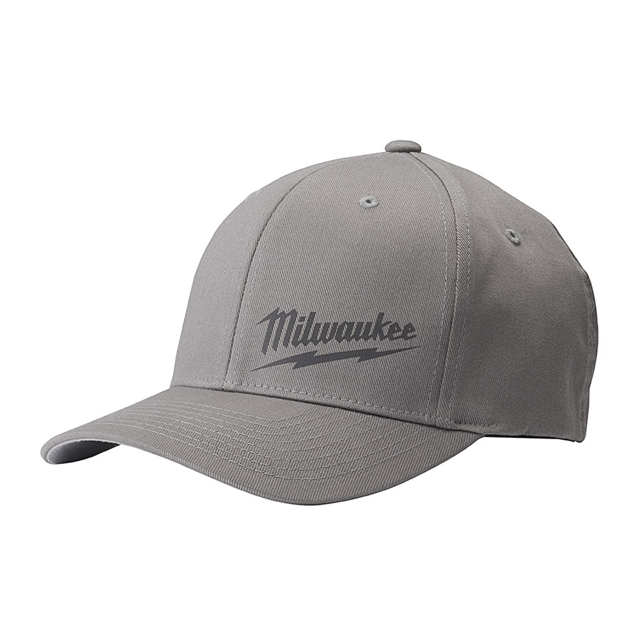 Milwaukee Tool 504G-SM Fitted Hat, Gray S/M - MPR Tools & Equipment