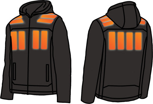 Milwaukee Tool M102B-21L Large Black Axis Heated Jacket Kit with M12 CP3.0 Battery/charger/USB-C Cable