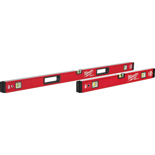 Milwaukee Tool MLBXSM48 24"/48" REDSTICK MAGNETIC BOX LEVEL SET - MPR Tools & Equipment