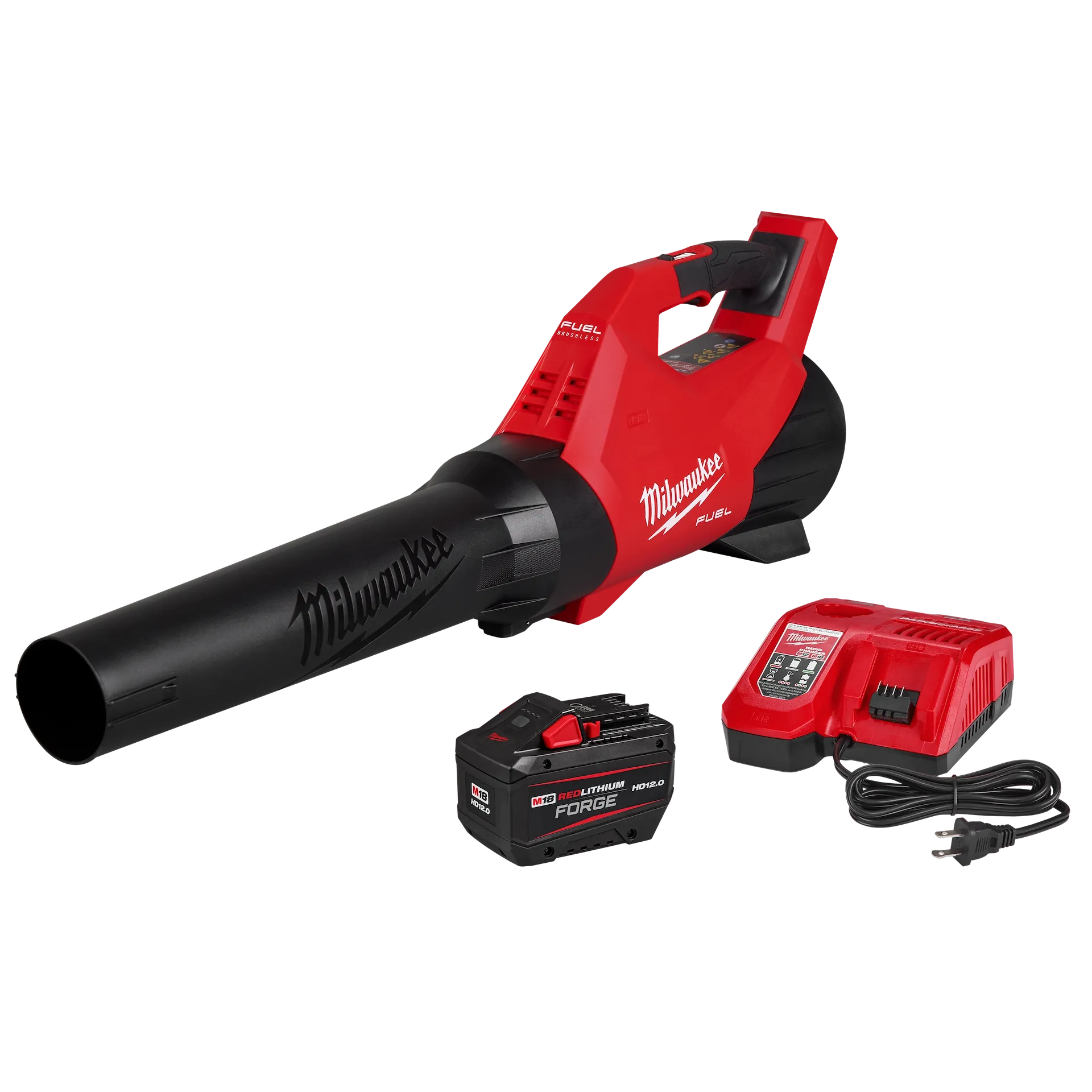 Milwaukee 3017-21HD M18 FUEL Blower Kit with HD12.0 Battery and Rapid Charger