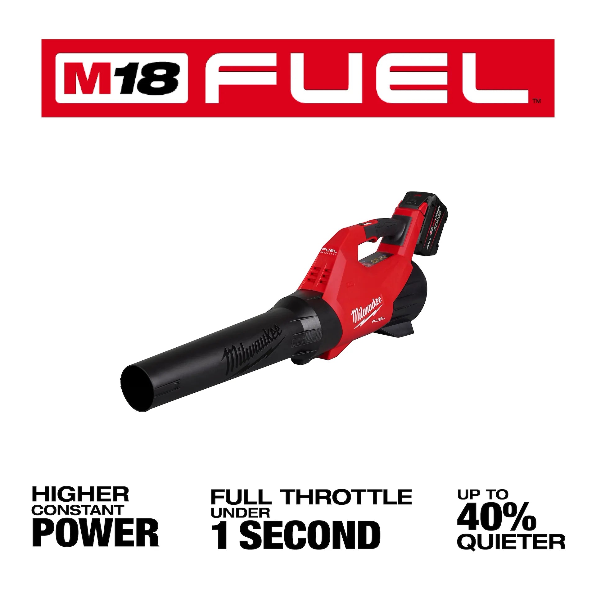 Milwaukee 3017-21HD M18 FUEL Blower Kit with HD12.0 Battery and Rapid Charger