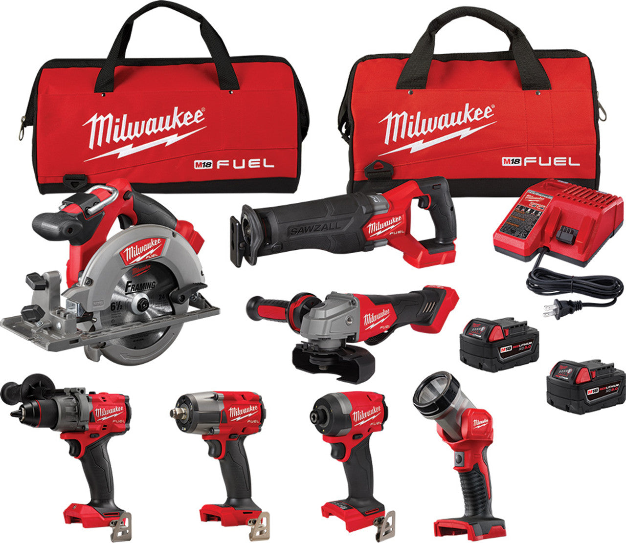 Milwaukee 3697-27 M18 FUEL Kit combiné 7 outils