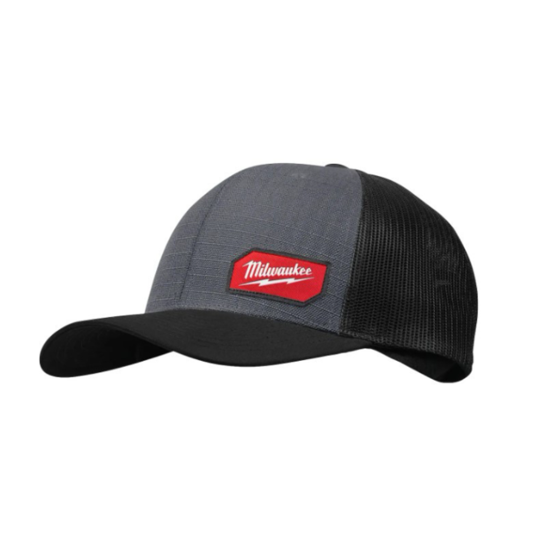 Milwaukee 505G GRIDIRON Snapback Trucker Hat, Gray