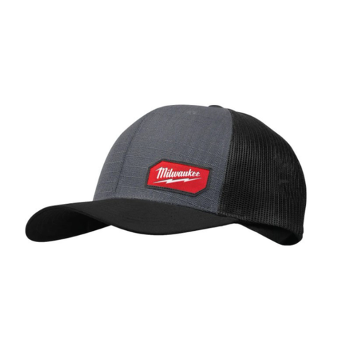 Milwaukee 505G GRIDIRON Snapback Trucker Hat, Gray