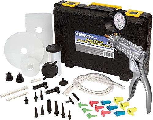 Mityvac MV8500 Silverline Elite Automotive Test Kit Provides both Vacuum and Pressure to Perform Engine Performance Diagnostics, Brake Bleeding, Fluid Transfer, Evacuation, Windshield Repair Jobs - MPR Tools & Equipment