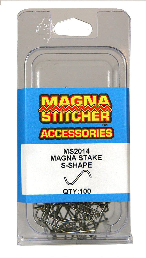 Motor Guard MS2014 S-Shape Magna-Stakes, 100-Pack - MPR Tools & Equipment