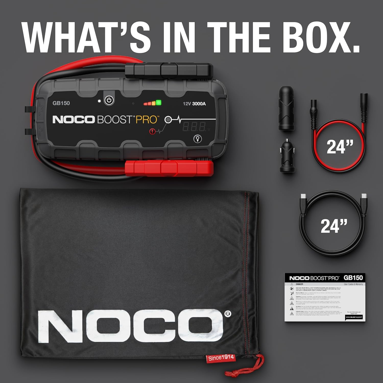 NOCO GB150 Boost PRO 3000A UltraSafe Lithium Jump Starter