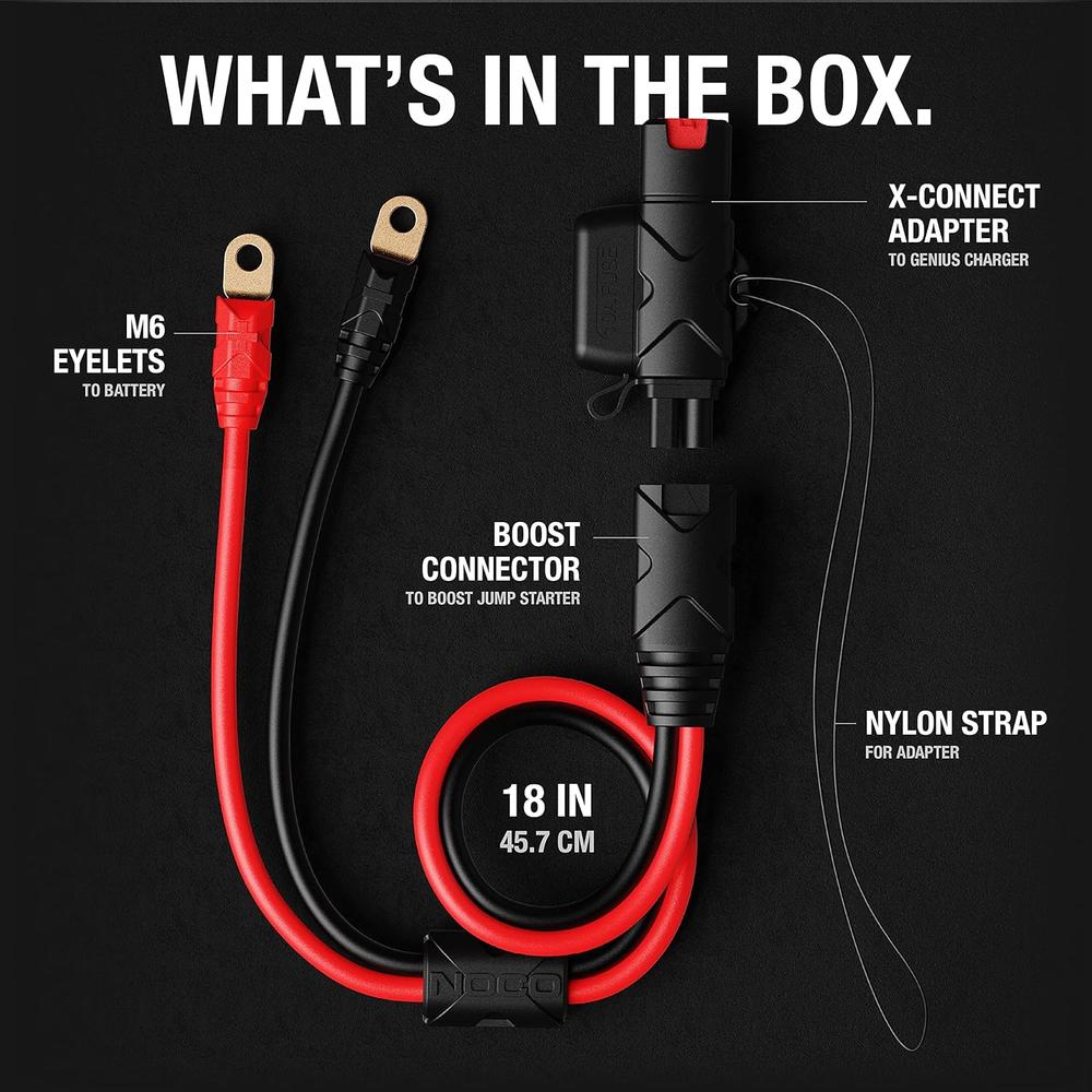 NOCO GBC007 Boost Eyelet Cable w/ X-Connect Adapter