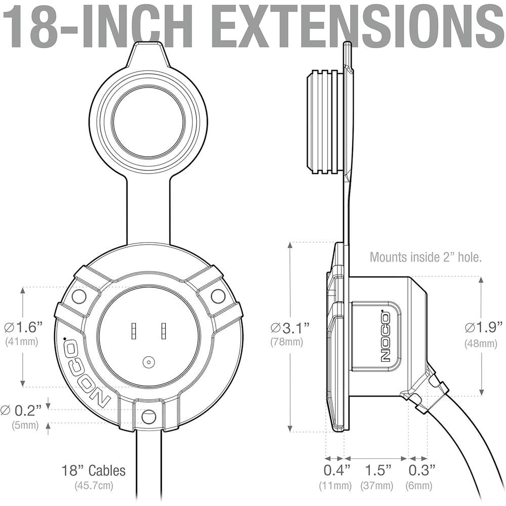 NOCO GCP2 2-Way AC Port Plug