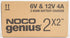 NOCO GENIUS2X2 6V/12V 2-Bank, 4-Amp Smart Battery Charger