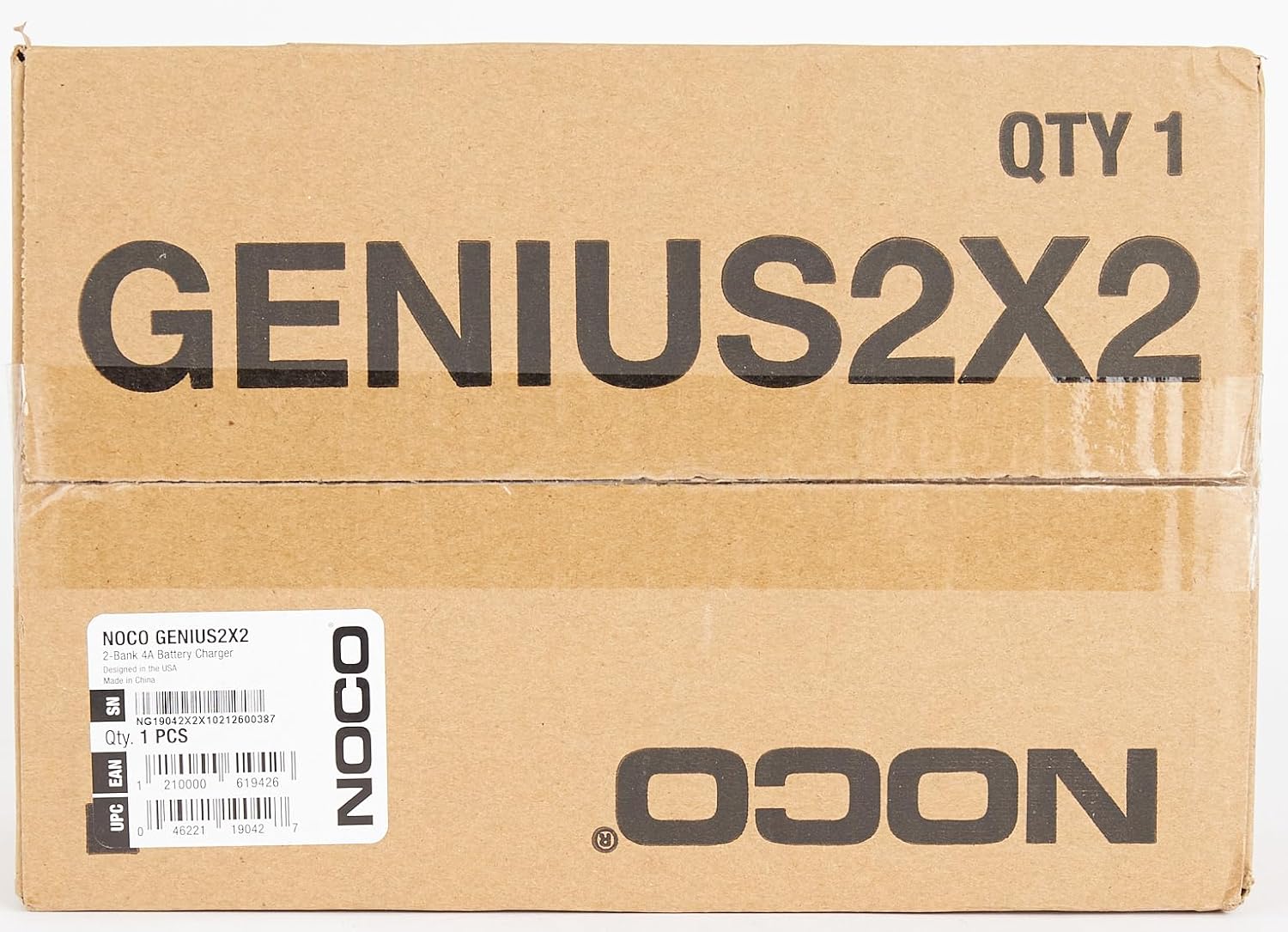 NOCO GENIUS2X2 6V/12V 2-Bank, 4-Amp Smart Battery Charger