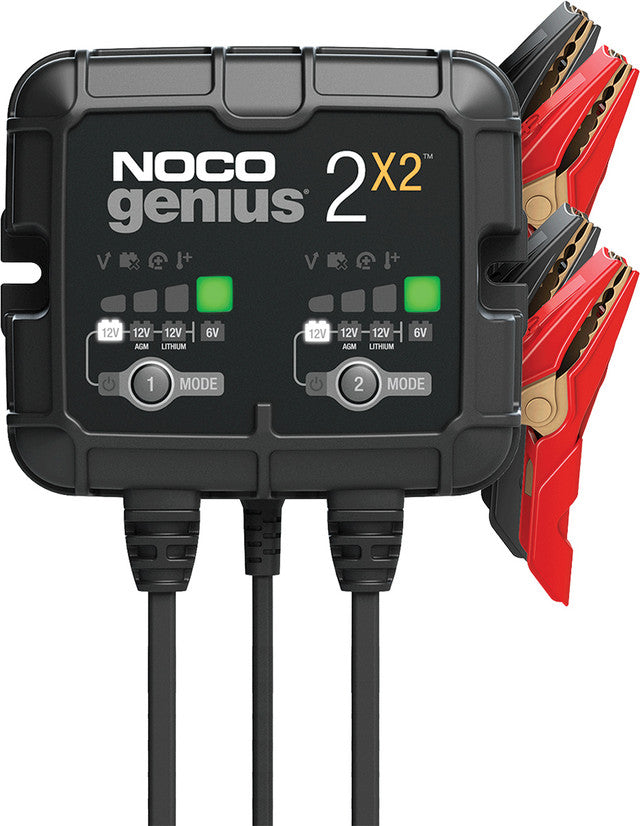 NOCO GENIUS2X2 6V/12V 2-Bank, 4-Amp Smart Battery Charger - MPR Tools & Equipment