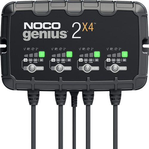 NOCO GENIUS2X4 6V/12V 4-Bank, 8-Amp Smart Battery Charger - MPR Tools & Equipment