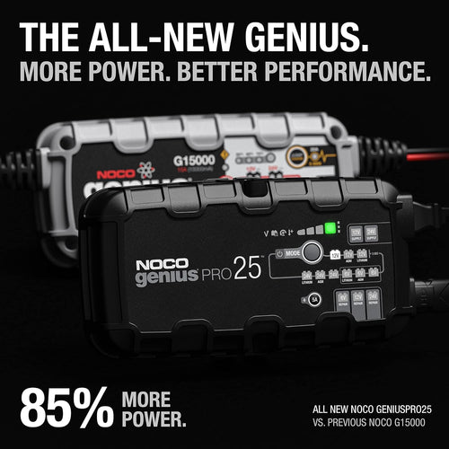 NOCO GENIUSPRO25 6V/12V/24V 25-Amp Smart Battery Charger