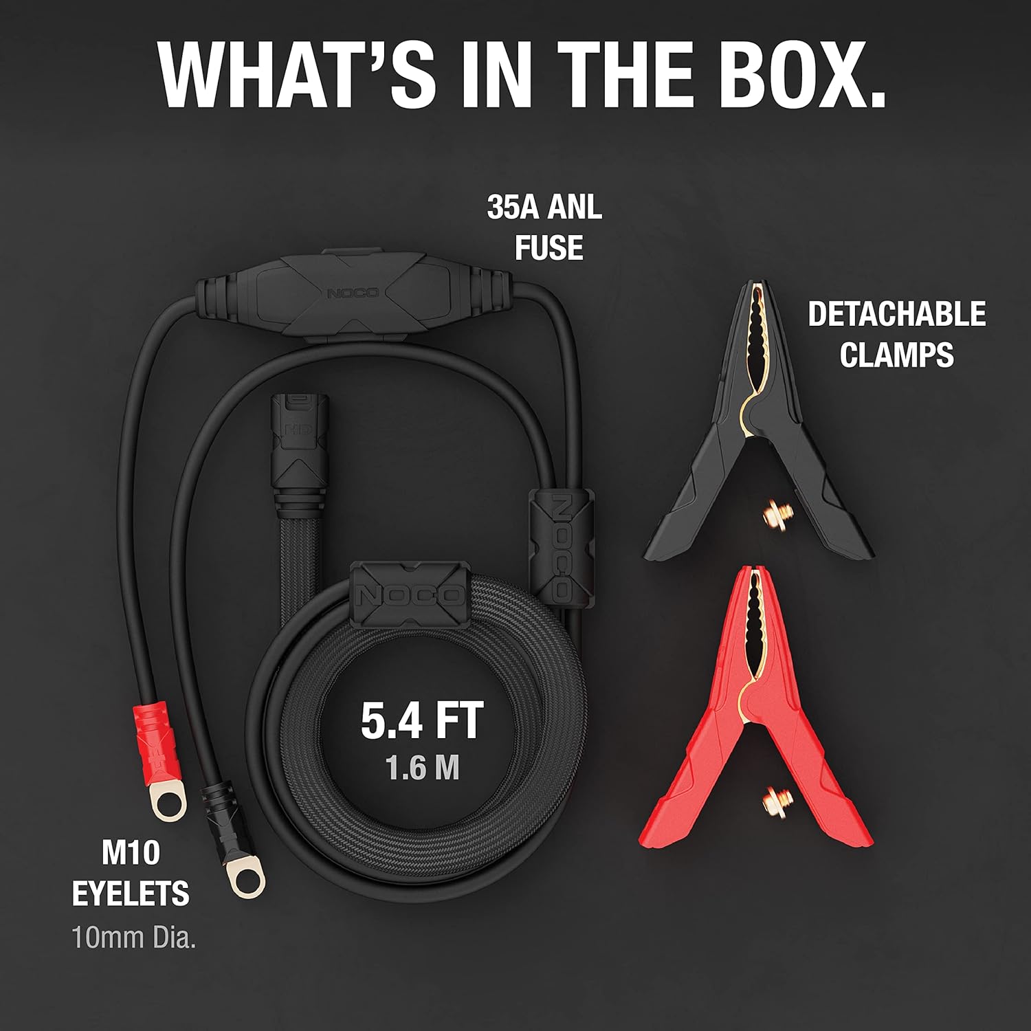 NOCO GPA002 HD Battery Clamps With Eyelets