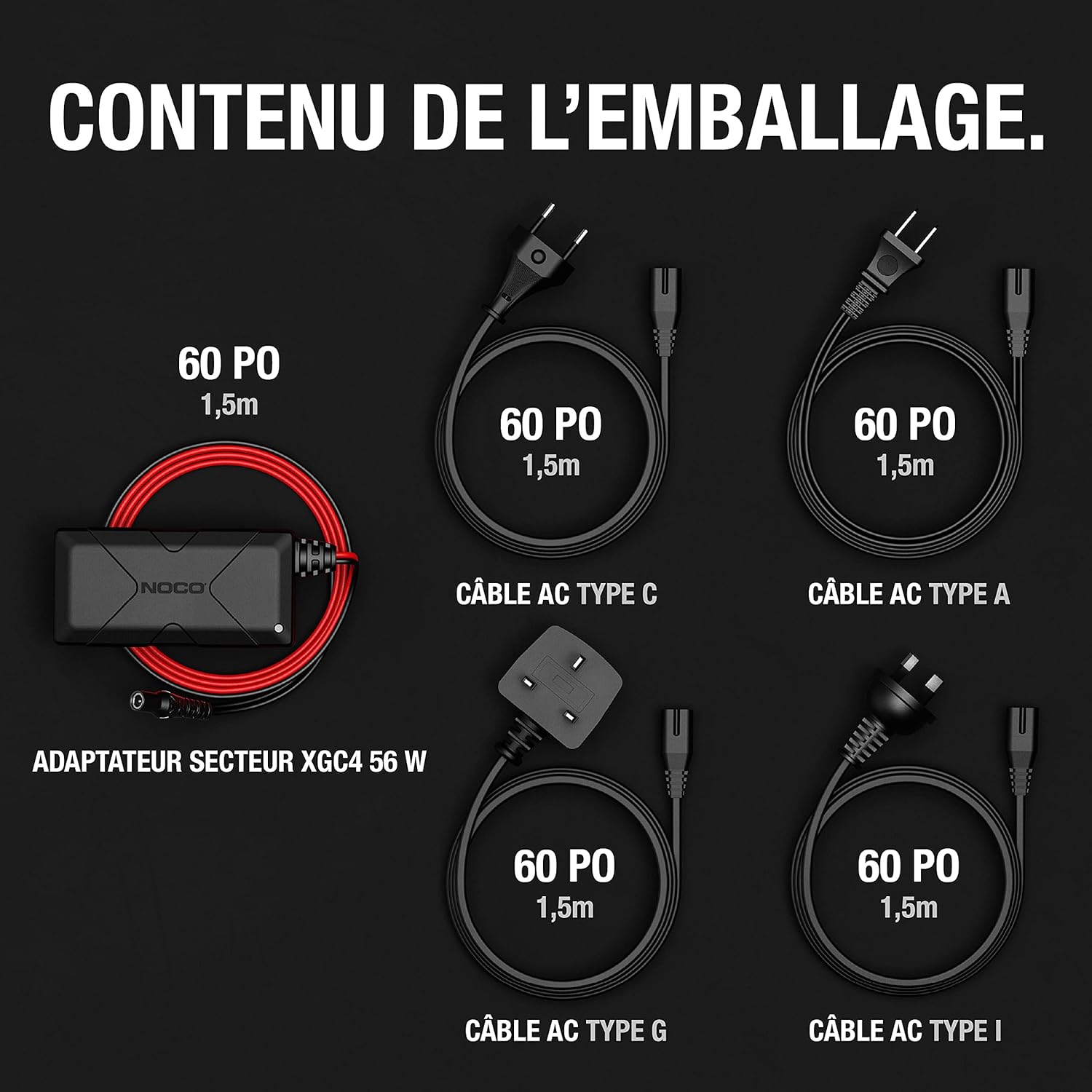 NOCO XGC4 56W XGC Power Adapter