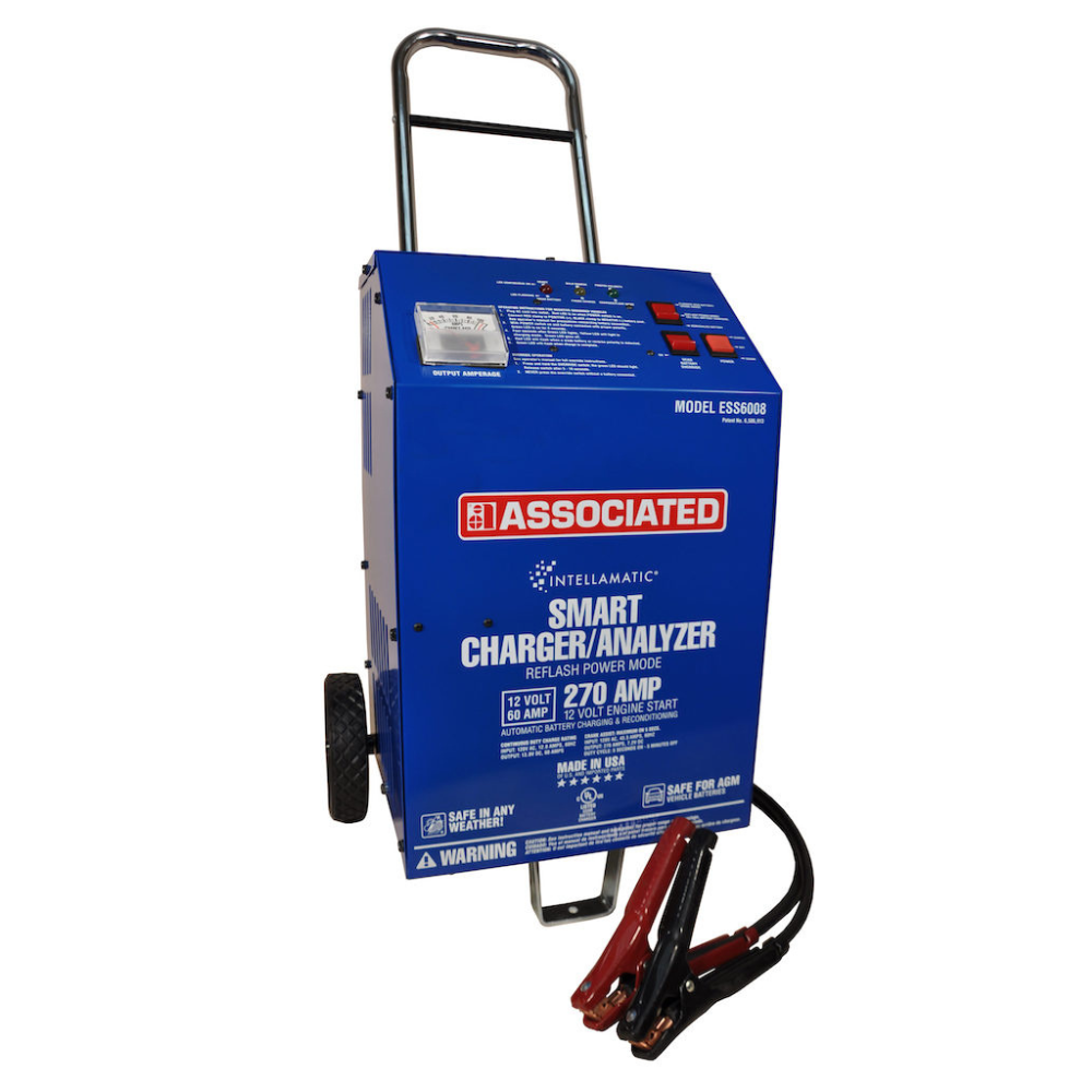 Associated Equipment ESS6008 CHARGER, 12V 60A, INTELLAMATIC, WHEELS (ESS)