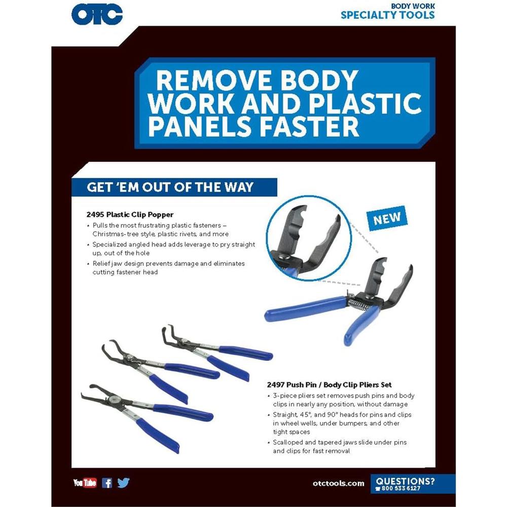 OTC Tools 2495 Plastic Clip Popper