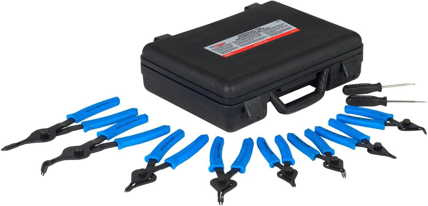 OTC Tools 4512 Stinger Internal and External Snap-Ring Pliers 8 Piece Set