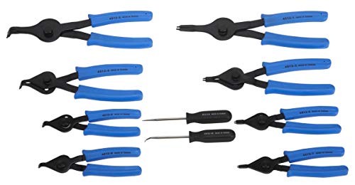 OTC Tools 4512 Stinger Internal and External Snap-Ring Pliers 8 Piece Set - MPR Tools & Equipment