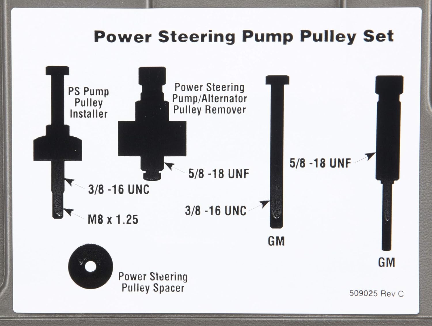 OTC Tools 4530 Power Steering Pump Pulley Service Set