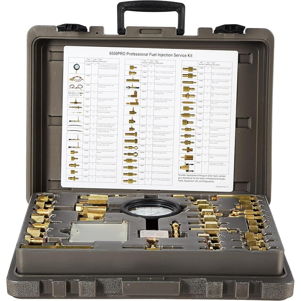 OTC Tools 6550PRO Professional Master Fuel Injection Service Kit