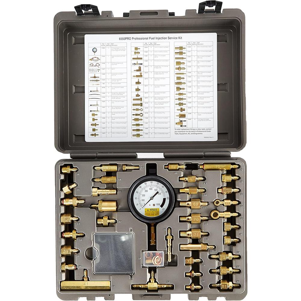 OTC Tools 6550PRO Professional Master Fuel Injection Service Kit