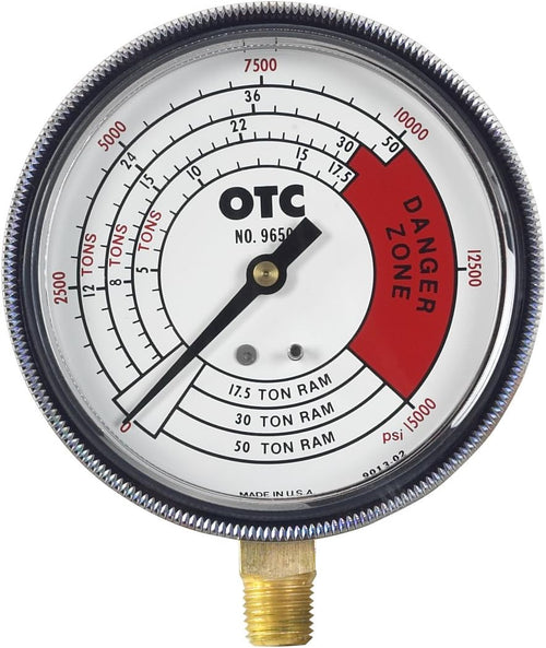 OTC Tools 9650 Pressure Gauge, 4-Scales, 0-50 Ton