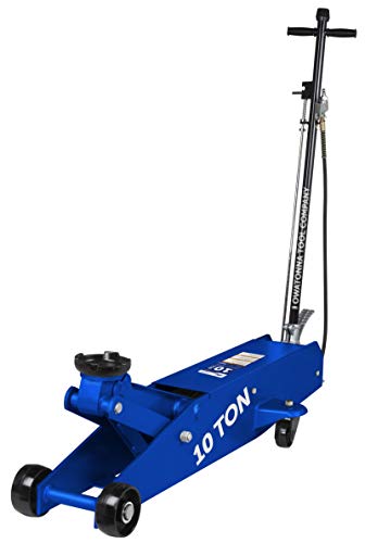 OTC Tools HDJ10P 10 Ton Air/Hydraulic Heavy Duty Service Jack with 3 Position Locking Handle and 6-3/8" to 22" Lifting Range - MPR Tools & Equipment