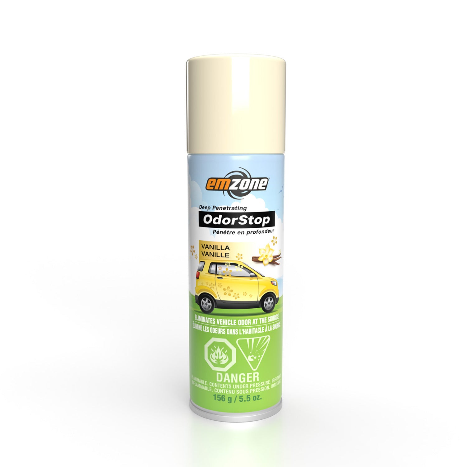 Emzone 44210 OdorStop Deep Penetrating Odor Neutralizer Vanilla 156g aerosol spray can