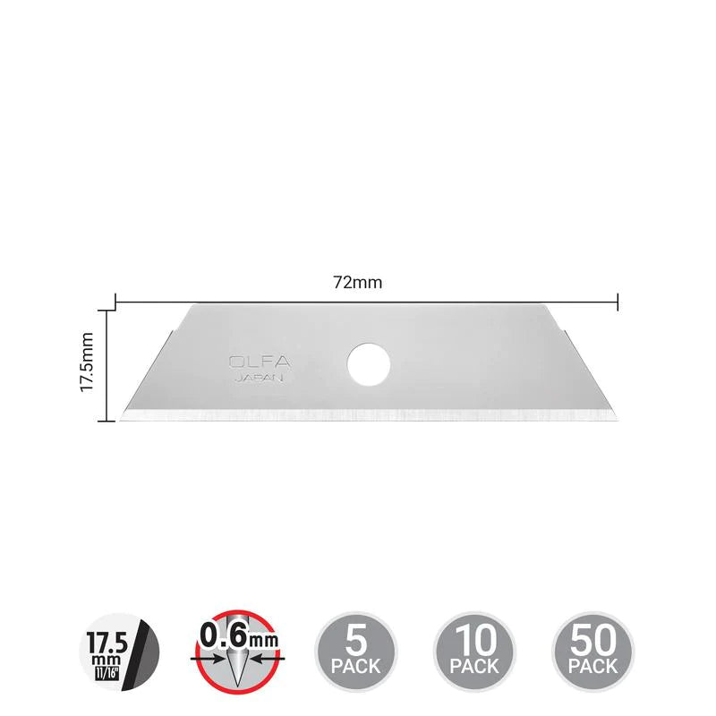 Olfa SKB-2/10B Dual-Edge Safety Blade - 10 Pack - MPR Tools & Equipment