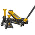 Omega Lift Equipment 25055B 2.5 Ton Magic Lift Service Jack and 3 Ton Jack Stands Combo - MPR Tools & Equipment