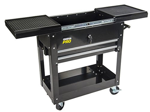 Omega Pro 97431 Heavy Duty Tool Cart, 17.32" Height, 16.74" Width, 31.1" Length - MPR Tools & Equipment