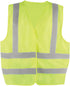 PIP Dynamic TSV2YG2123XL CSA Appr. Polyester Traffic Vest, Hi-Vis Yellow-Green, 2" Wide 360° Hrz Stripes, 2 Vrt Stripes, X in Back  2XL/3XL - MPR Tools & Equipment