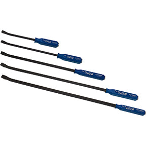 ATD Tools PLT99905 5-Piece Pry Bar Set with blue handles and high-strength steel shanks, Made in USA