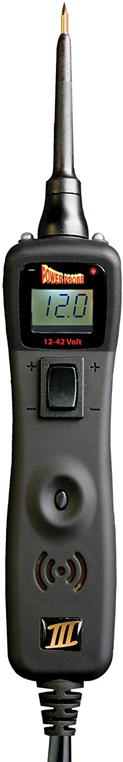 POWER PROBE III w/ Case & Acc - Black (PP319FTCBLK) [Car Automotive Diagnostic Test Tool. Digital Volt Meter. ACDC Current Resistance Circuit Tester] - MPR Tools & Equipment