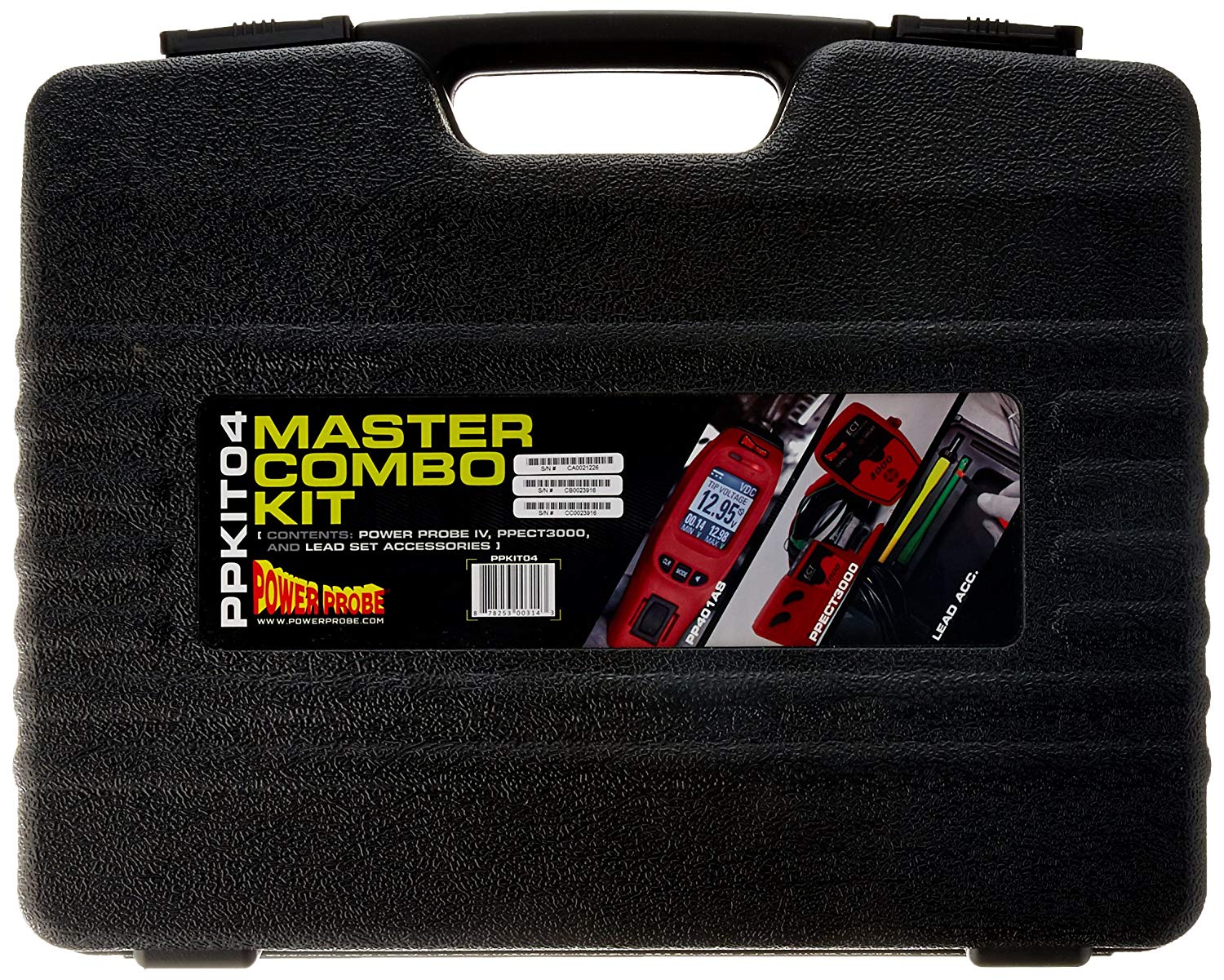 POWER PROBE IV Master Combo Kit - Red (PPKIT04) Includes Power Probe IV with PPECT3000 and Accessories - MPR Tools & Equipment