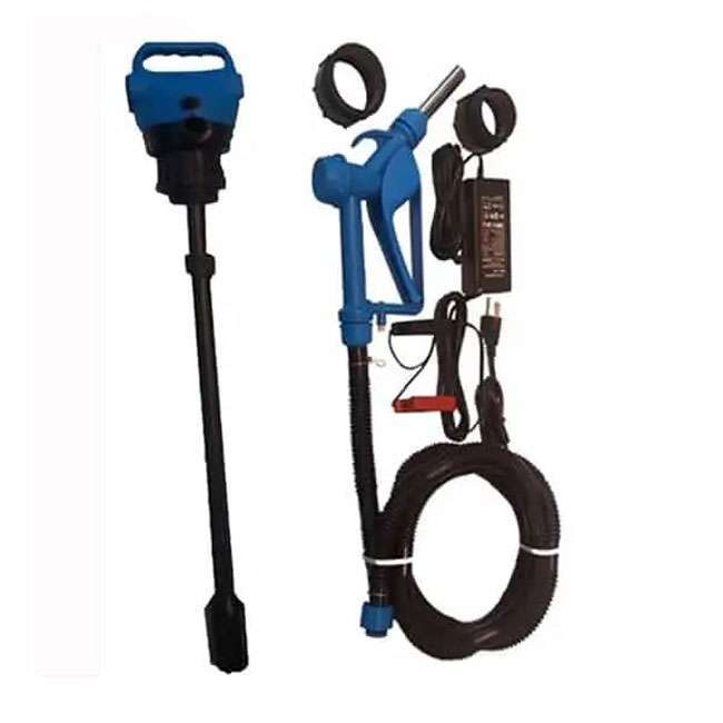 Turbo XL PU205110 Electric Urea DEF Submersible Drum Pump Kit with dispensing gun, hose, and power adapter