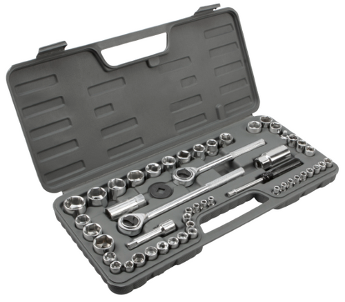 Performance Tools PTW1172 52 Pcs Skt Set 1/4-3/8-1/2Dr - MPR Tools & Equipment