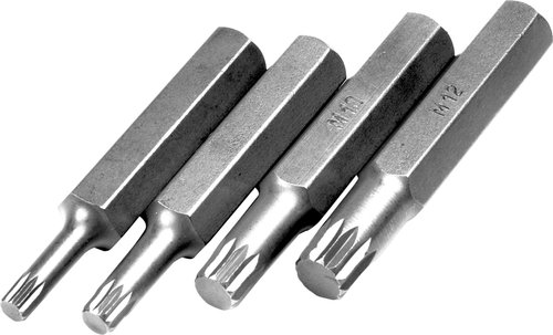 Performance Tools PTW1395 4Pc 12Pt Metric Bit Set - MPR Tools & Equipment