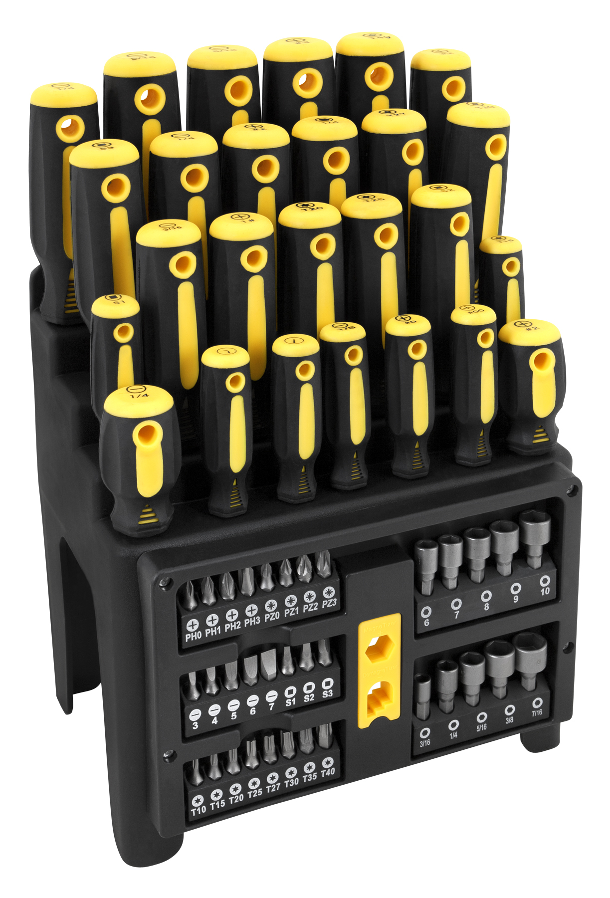 Performance Tools PTW1731 61 Pc Screwdriver And Bit Set - MPR Tools & Equipment