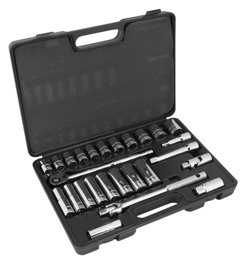 Performance Tools PTW32901 1/2Dr. Sae Socket Set 26Pc - MPR Tools & Equipment