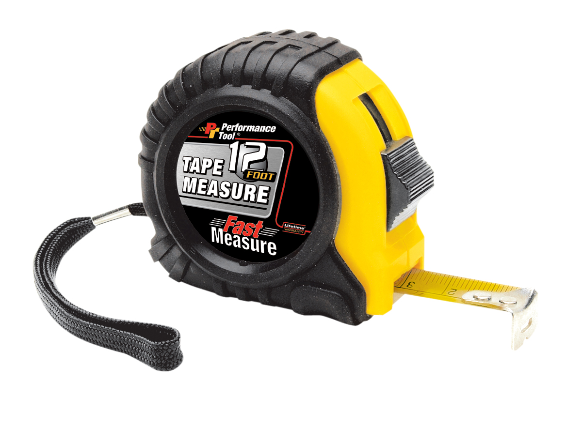 Performance Tools PTW5020 Tape Measure 12Foot X5/8 Blade - MPR Tools & Equipment