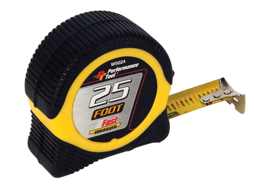 Performance Tools PTW5024 Tape Measure 25 Foot X 1 Blade - MPR Tools & Equipment