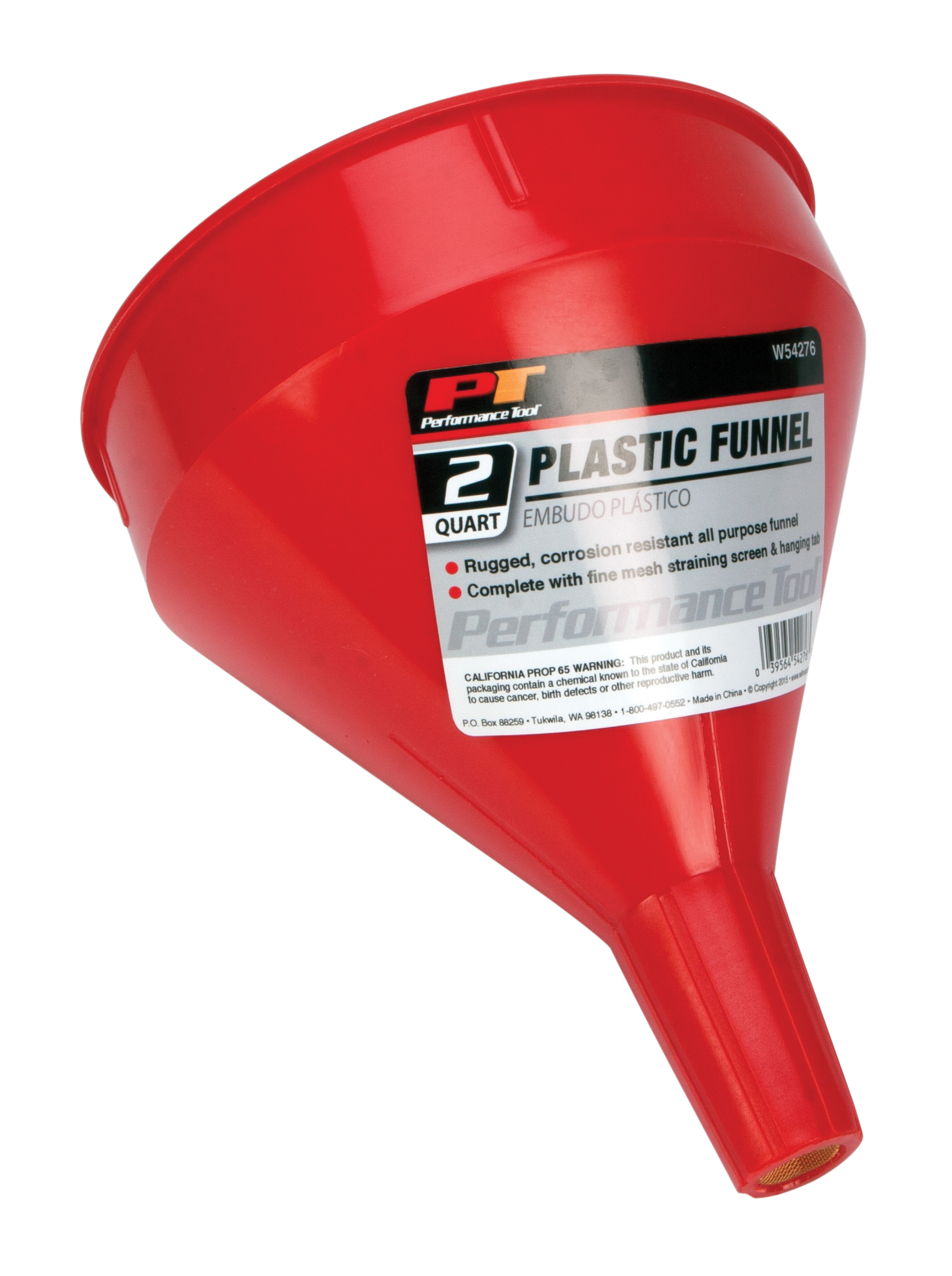 Performance Tools PTW54276 1.9L Quart Plast. Funnel - MPR Tools & Equipment