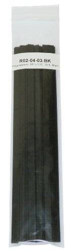 Polyvance R02-04-03-BK Polypropylene (PP) Plastic Welding Rod 3/8" x 1/16" Ribbon 30 ft Black - MPR Tools & Equipment