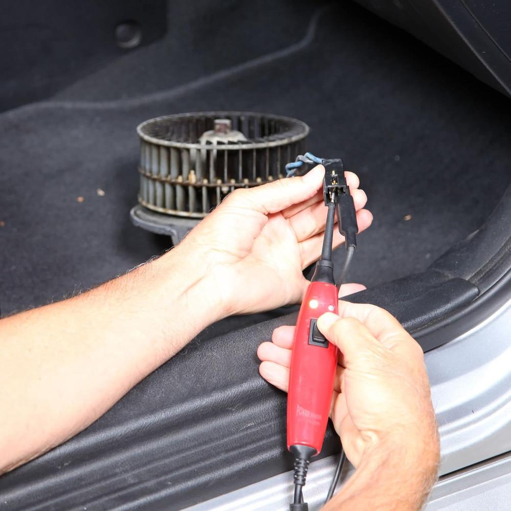 Power Probe PPBC101CS 12V Circuit Tester with 4mm Banana Jack and Removable Tip, 20ft Lead, Red & Green LEDs