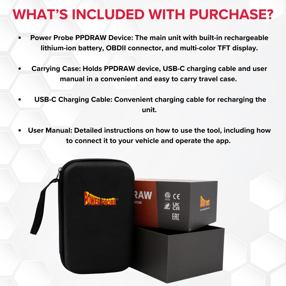 Power Probe PPDRAWCBINT Vehicle Draw Monitor & Memory Saver